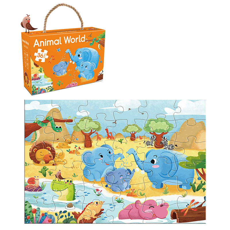 Animal River 36 Piece Kids Jigsaw Buzzles